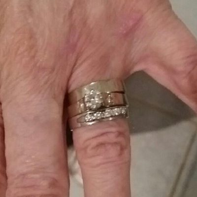 sorting decluttering wedding rings found