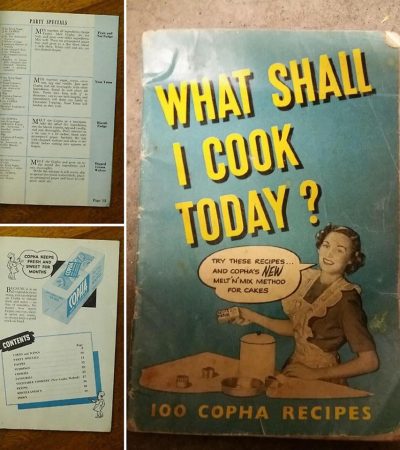 Home Sorting: Vintage cook book.