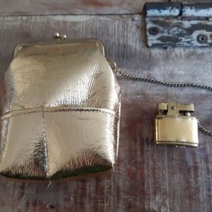 Vintage purse & cigarette lighter