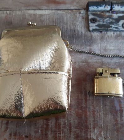 Vintage purse & cigarette lighter