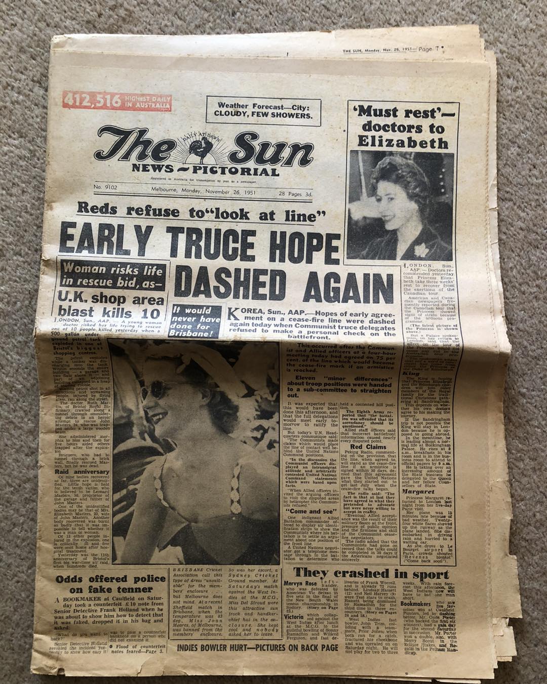 Anzac Day newspaper vintage